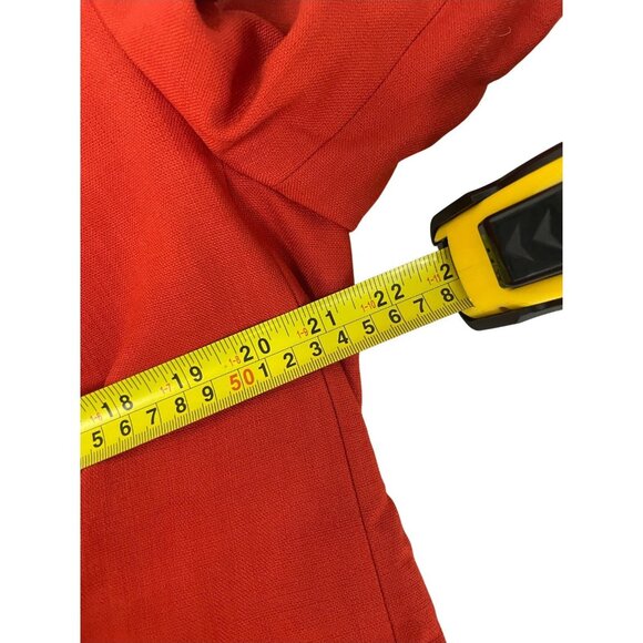 Zara Womens Blazer Suit Jacket Large L Pumpkin orange Lined 2922/041 NWT - Picture 16 of 16